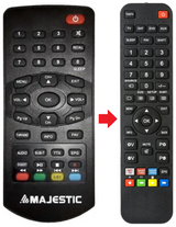DEC548-USB MAJESTIC afstandsbediening - productfoto