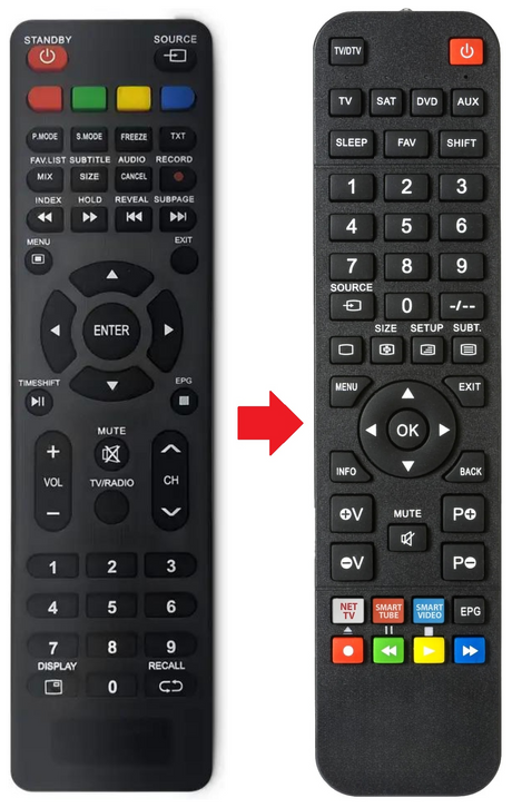 DL-24HD-003 DUAL afstandsbediening - productfoto