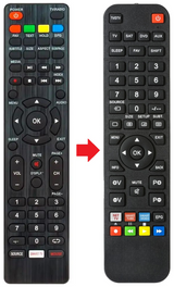 DL-55UHD-SC-004 DUAL afstandsbediening - productfoto