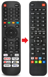 DL-TVS434K-001 DUAL afstandsbediening - productfoto