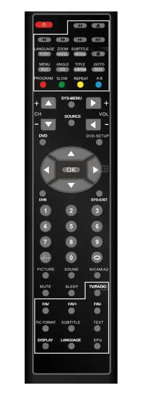 DM23XTB-FHD DMTECH afstandsbediening
