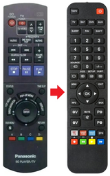 DMP-BD10A PANASONIC afstandsbediening - productfoto