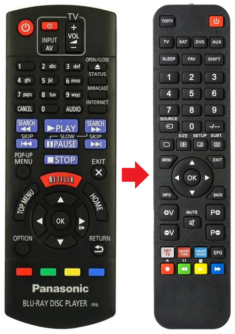 DMP-BDT360 PANASONIC afstandsbediening - productfoto