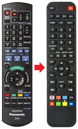 DMR-EX98V PANASONIC afstandsbediening - productfoto