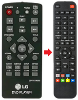 DP132 LG afstandsbediening - productfoto