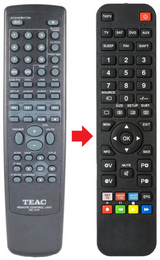 DR-H300 TEAC TEAK afstandsbediening - productfoto