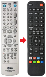 DR7800 LG afstandsbediening - productfoto