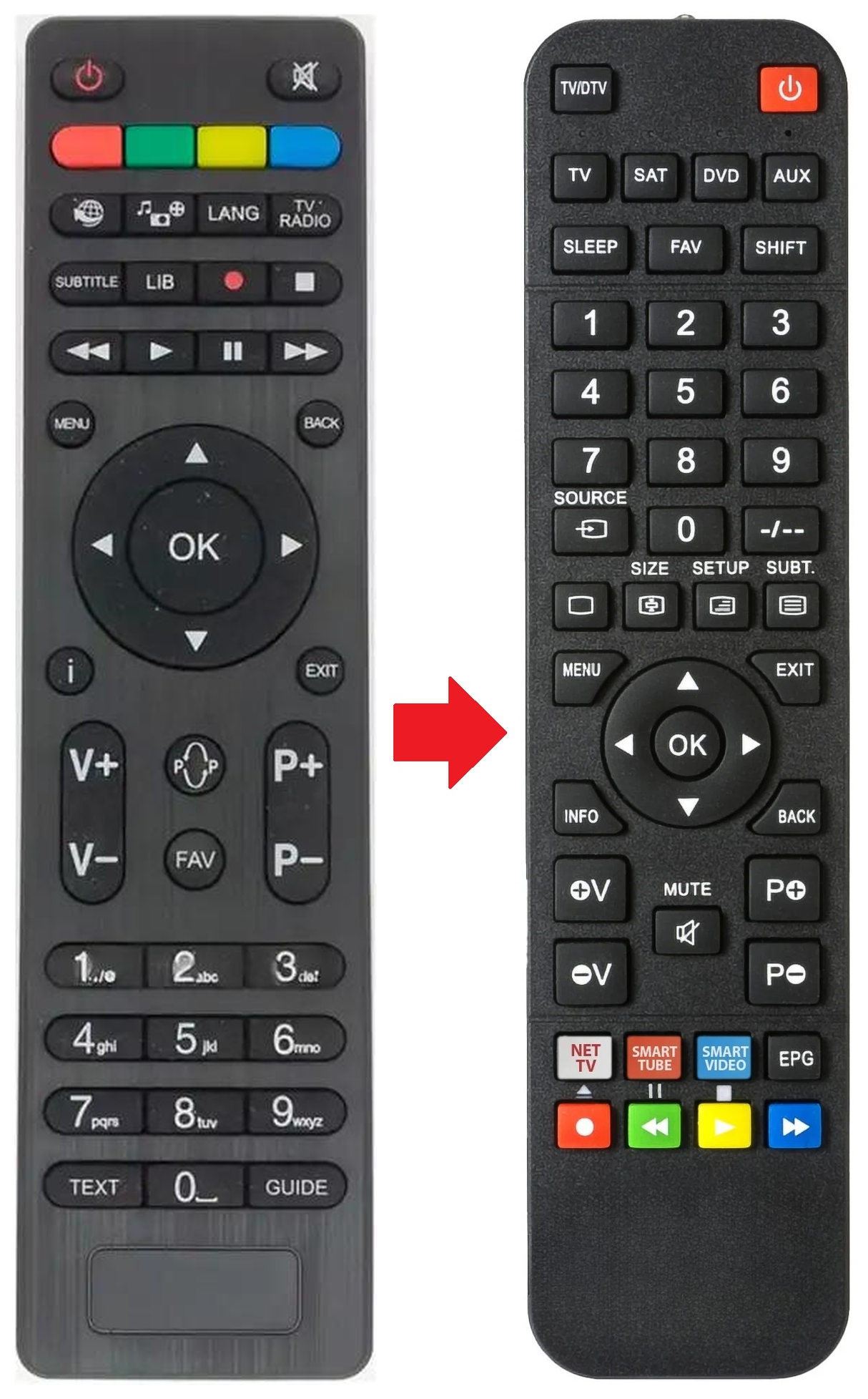 DSF-300HD DIGIHOME afstandsbediening - productfoto