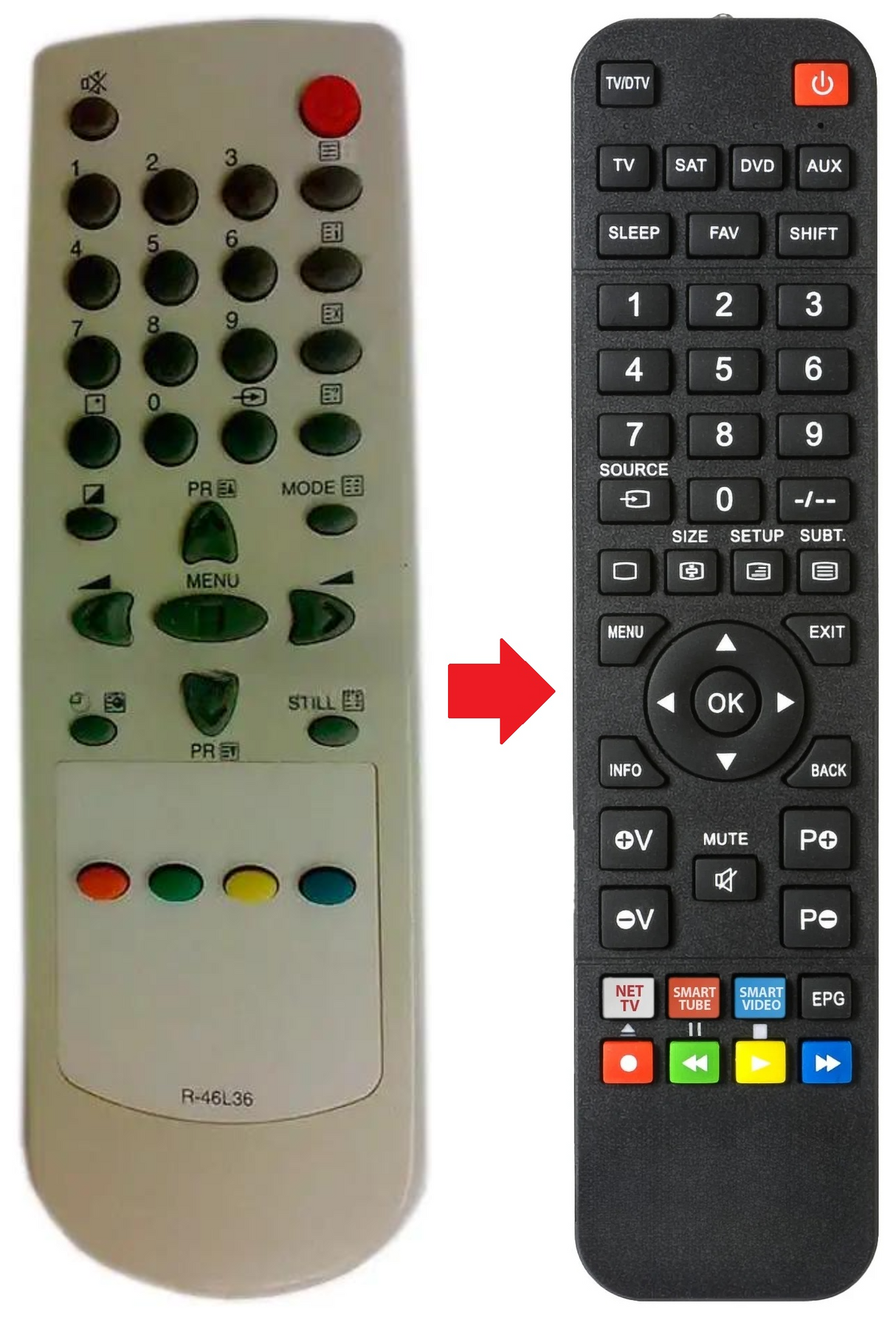 DSL20D1T DAEWOO afstandsbediening - productfoto