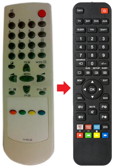 DSL20D1T DAEWOO afstandsbediening - productfoto