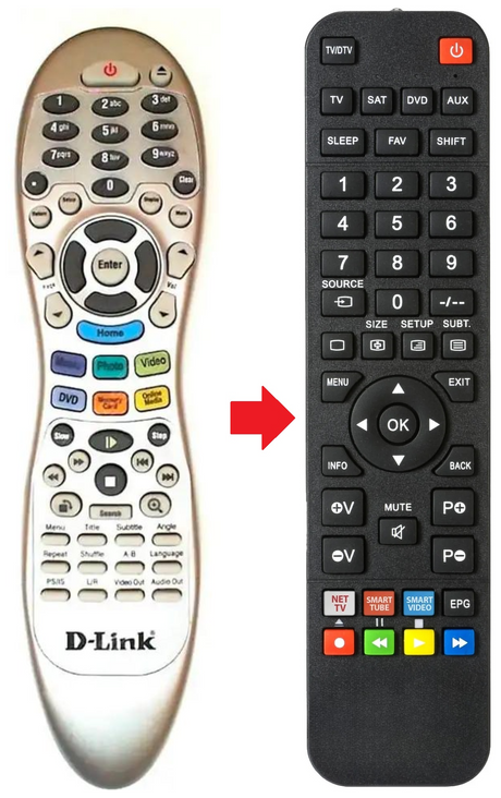 DSM-320RD D LINK afstandsbediening - productfoto