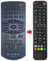 DT008PVR DICRA afstandsbediening - productfoto