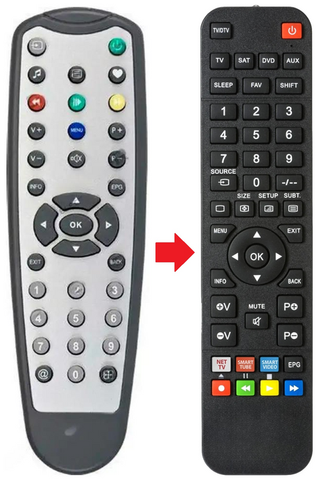 DT85N-HD SAGEM afstandsbediening - productfoto