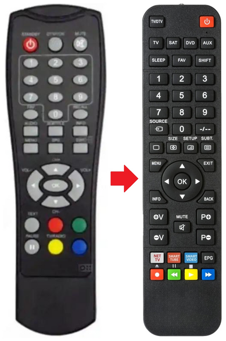 DTD209 SHINELCO afstandsbediening - productfoto