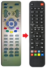 DTF110E TELEFUNKEN afstandsbediening - productfoto