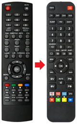 DTR2205HD FU afstandsbediening - productfoto