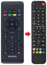 DTR220 PHILIPS afstandsbediening - productfoto