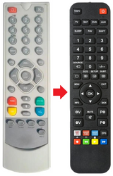 DTR728701 TELEVES afstandsbediening - productfoto