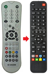 DTR94160S-HD SAGEM afstandsbediening - productfoto