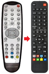 DTRZ210 MEDIACOM afstandsbediening - productfoto