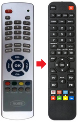 DVB-S5010 ROSS afstandsbediening - productfoto