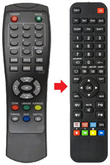 DVB-T2012 MPMAN afstandsbediening - productfoto