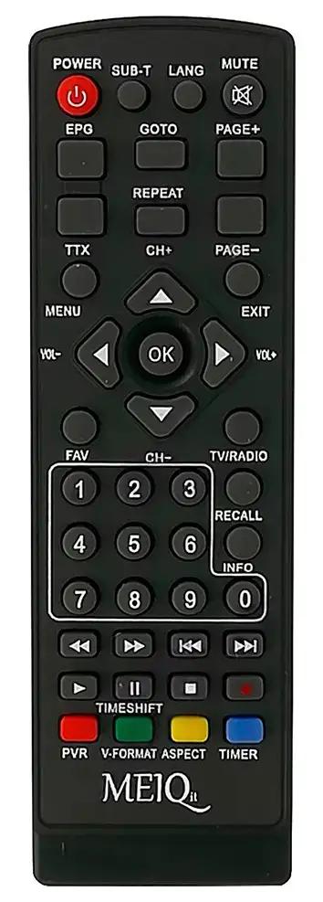 DVB-T2 MEIQ afstandsbediening