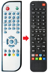 DVB02 SANSUI afstandsbediening - productfoto