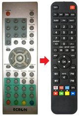 DVB19EC ECRON afstandsbediening - productfoto