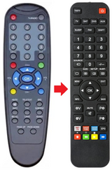 DVBT9080 UNITED afstandsbediening - productfoto