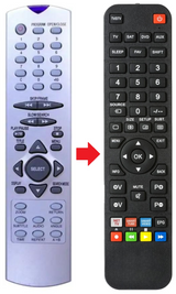 DVD-BL6051X BASIC LINE afstandsbediening - productfoto