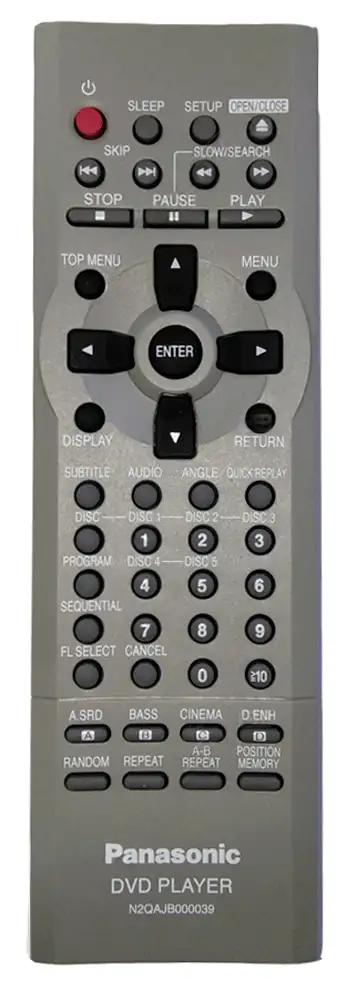 DVD-CV52 PANASONIC afstandsbediening
