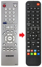 DVD-E232 SAMSUNG afstandsbediening - productfoto