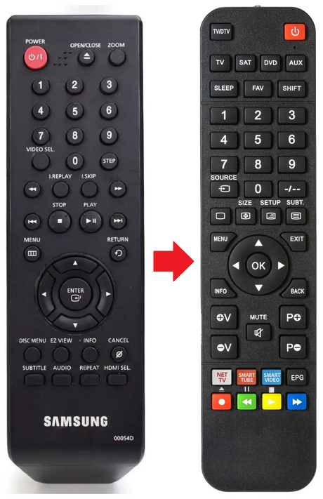 DVD-HD860 SAMSUNG afstandsbediening - productfoto