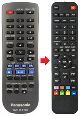 DVD-S48 PANASONIC afstandsbediening - productfoto