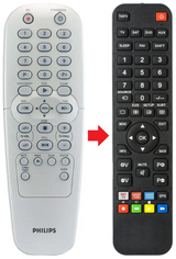 DVDR3320V PHILIPS afstandsbediening - productfoto
