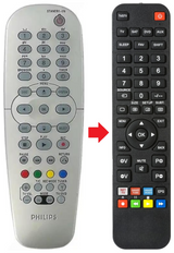 DVDR610 PHILIPS afstandsbediening - productfoto