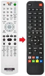 DVP-K56P SONY afstandsbediening - productfoto
