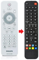 DVP4320BU PHILIPS afstandsbediening - productfoto