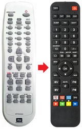 DVR-6705 DAEWOO afstandsbediening - productfoto