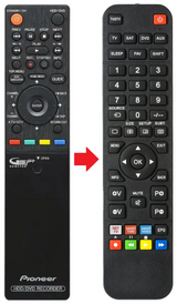 DVR-LX60D PIONEER afstandsbediening - productfoto