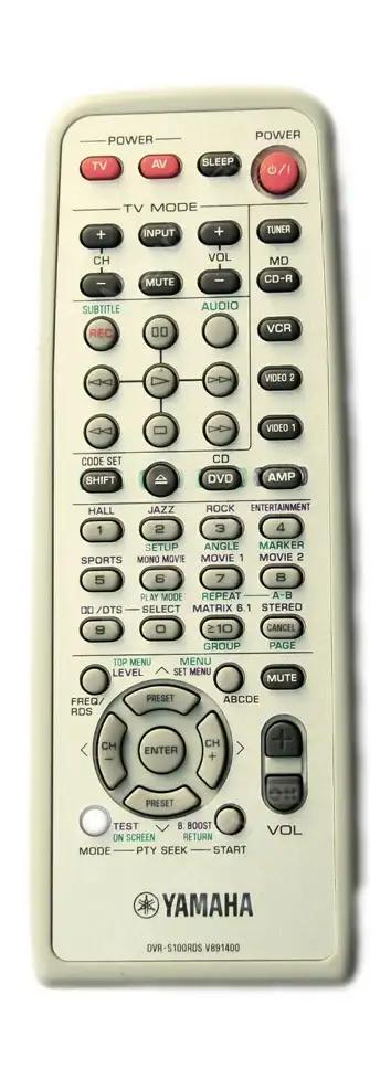 DVX-S100 YAMAHA afstandsbediening