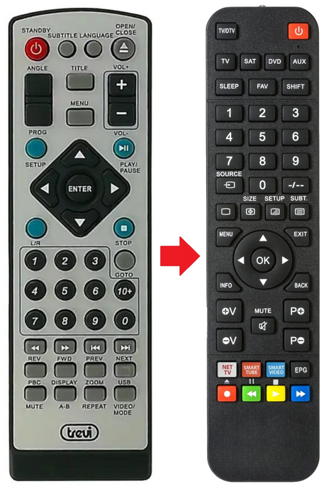 DVX3531USB TREVI afstandsbediening - productfoto