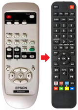 EB-S7 EPSON afstandsbediening - productfoto