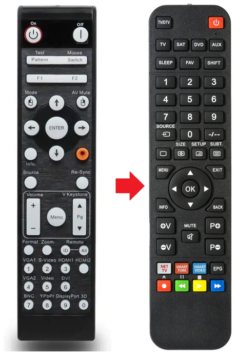 EH415 OPTOMA afstandsbediening - productfoto