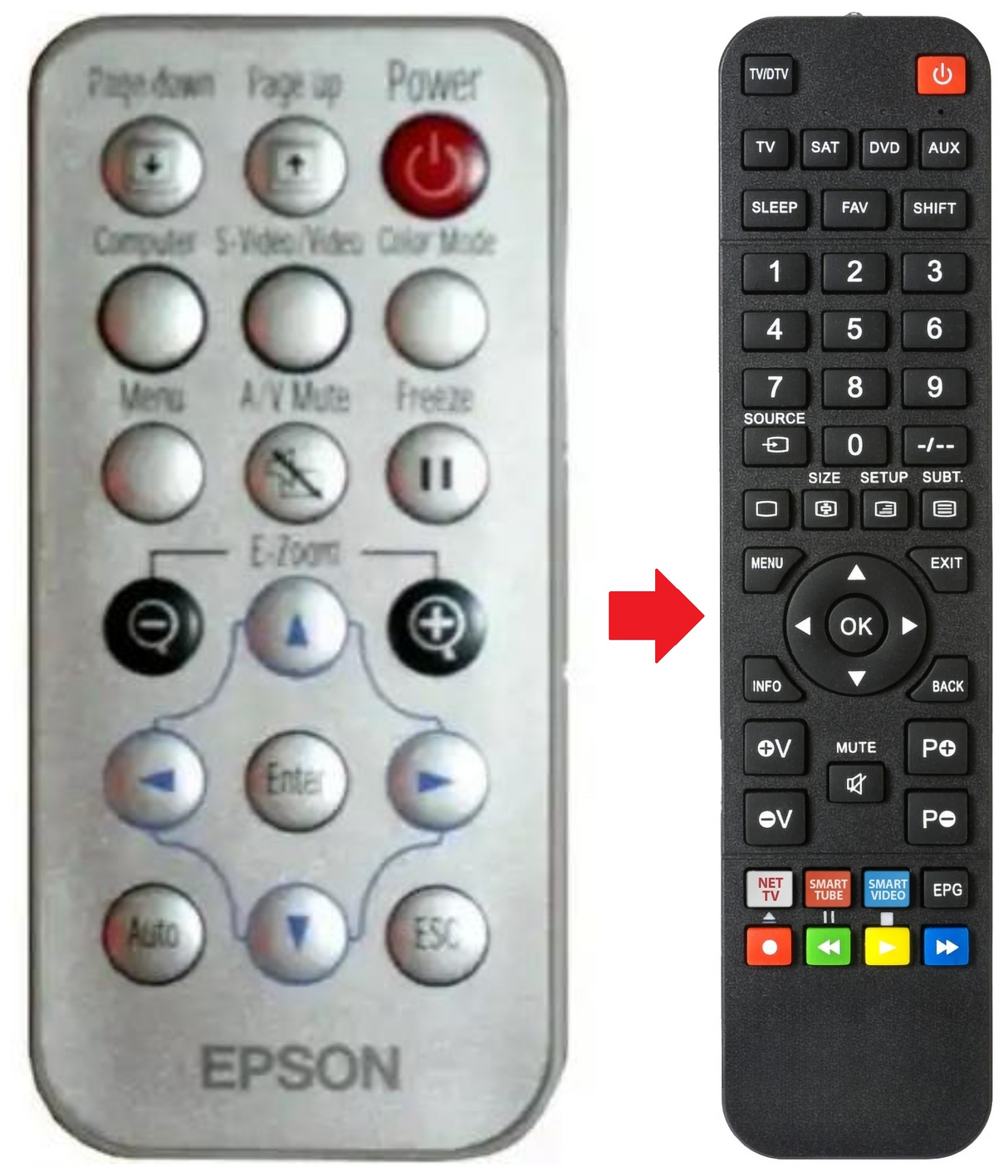 EMP53 EPSON afstandsbediening - productfoto