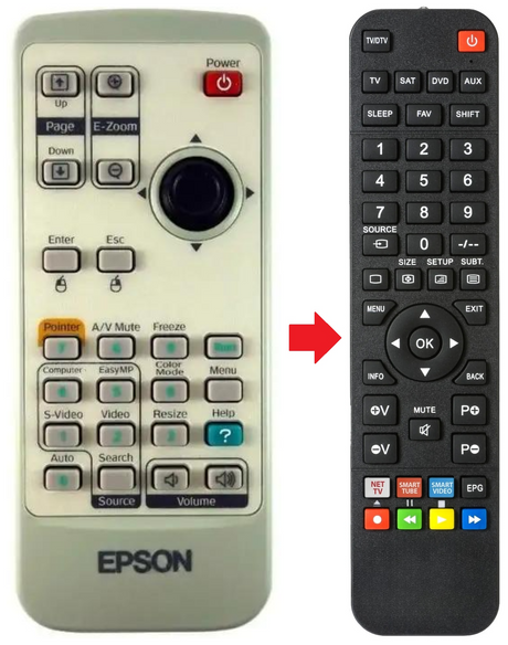 EMP82 EPSON afstandsbediening - productfoto