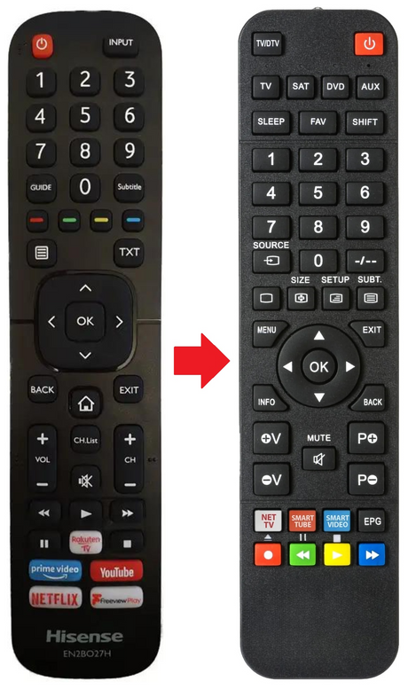 EN2BO27H HISENSE afstandsbediening - productfoto