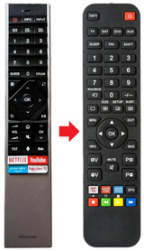 ERF6A62 HISENSE afstandsbediening - productfoto