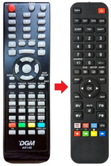 ETV2293WHC DGM afstandsbediening - productfoto